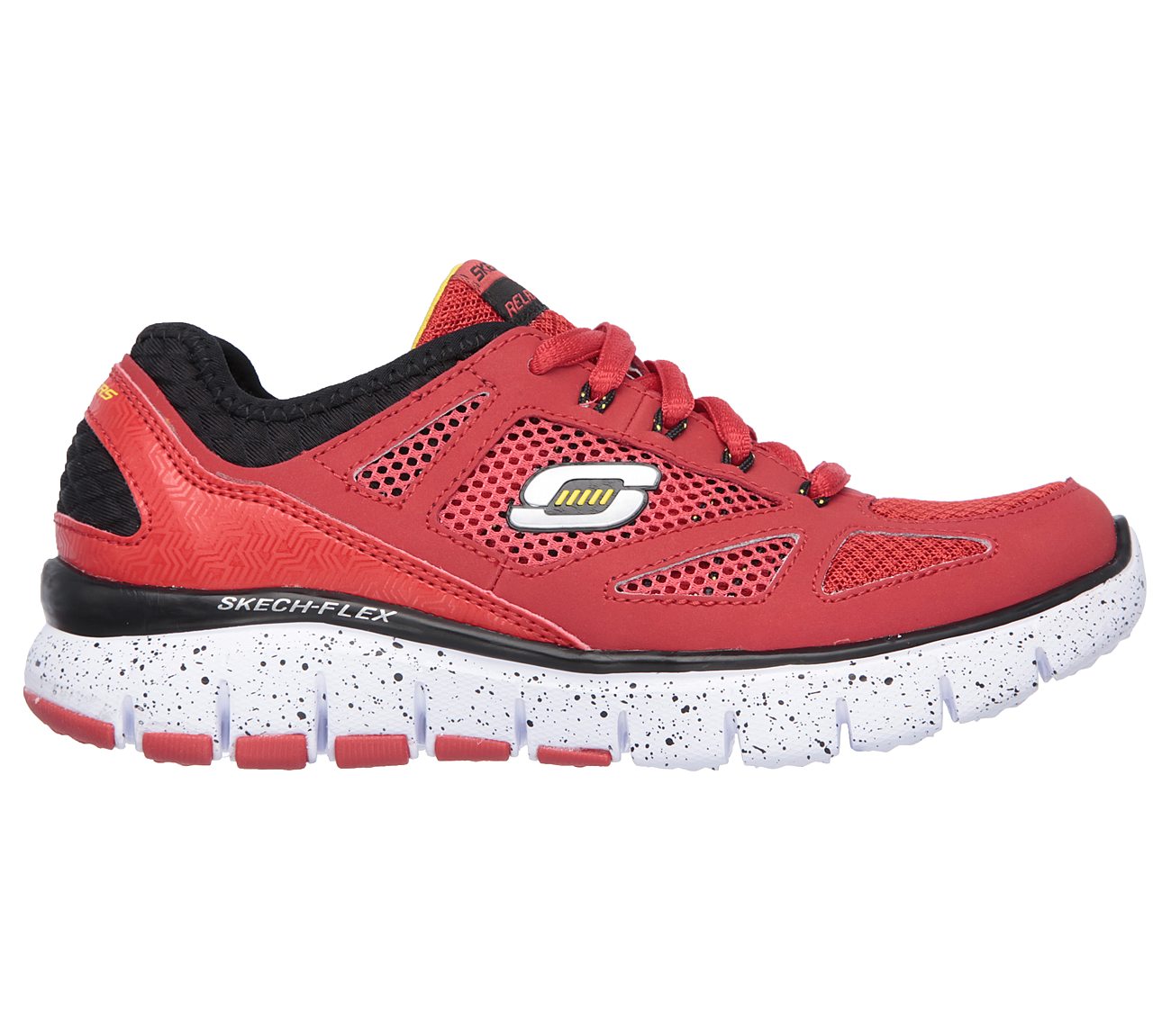 skechers relaxed fit red