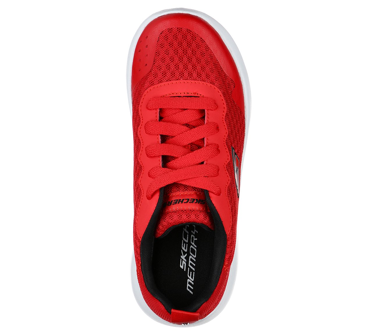 skechers lace up sneakers mujer rojas