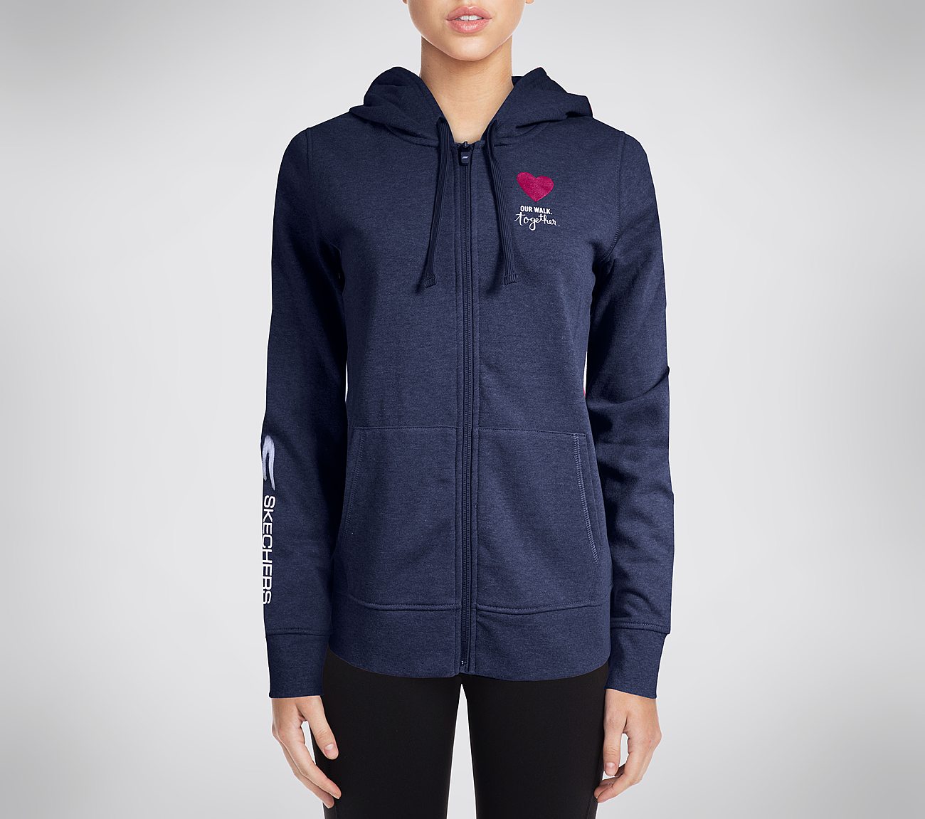 skechers hoodie blue