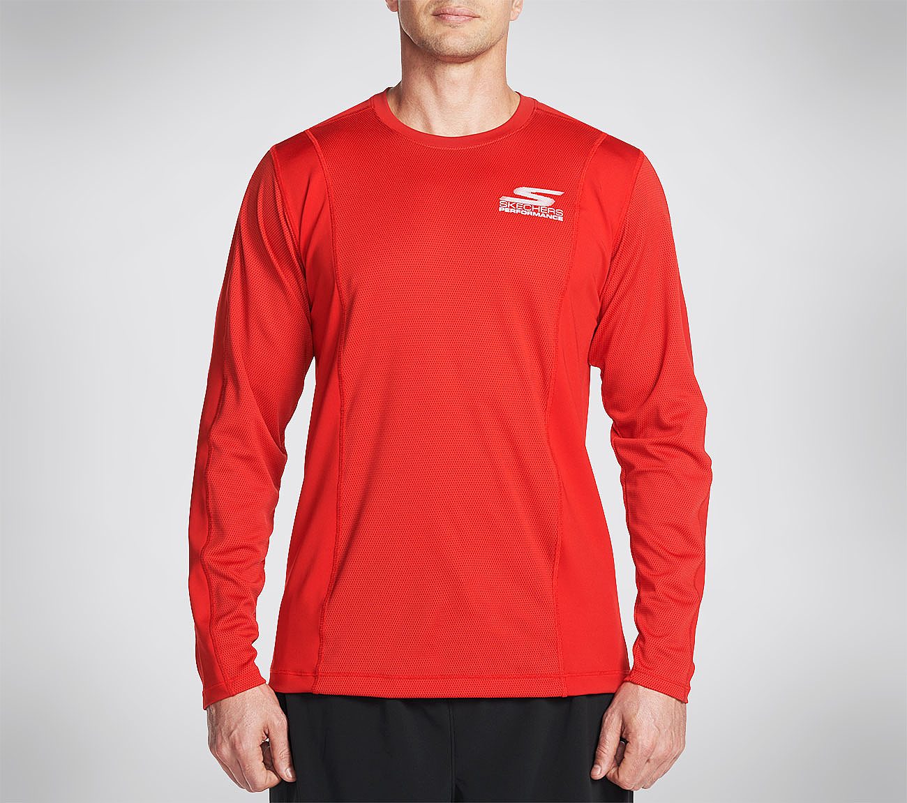 skechers t shirt mens red