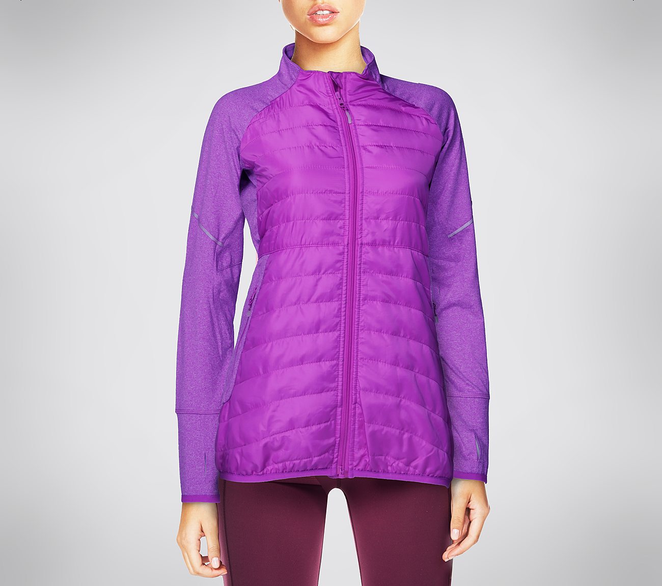 skechers jacket purple