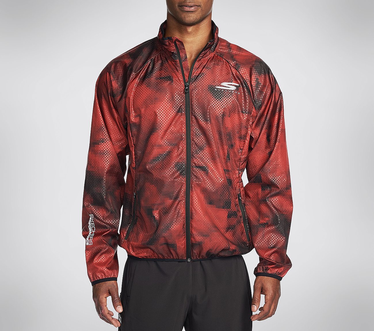 skechers jacket red