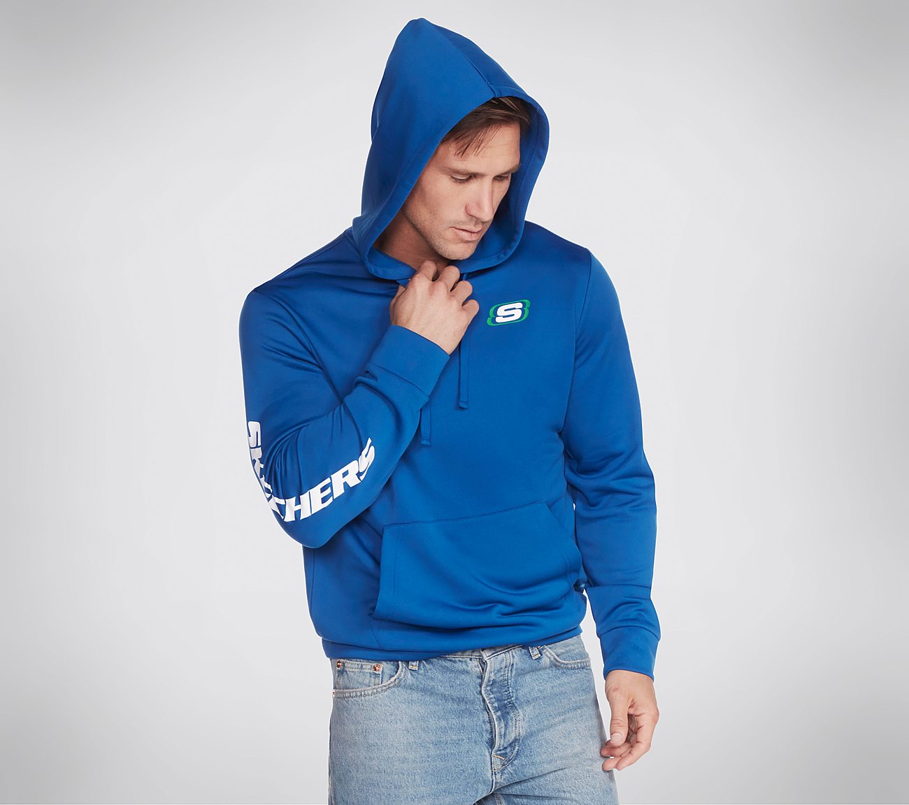 skechers hoodie blue