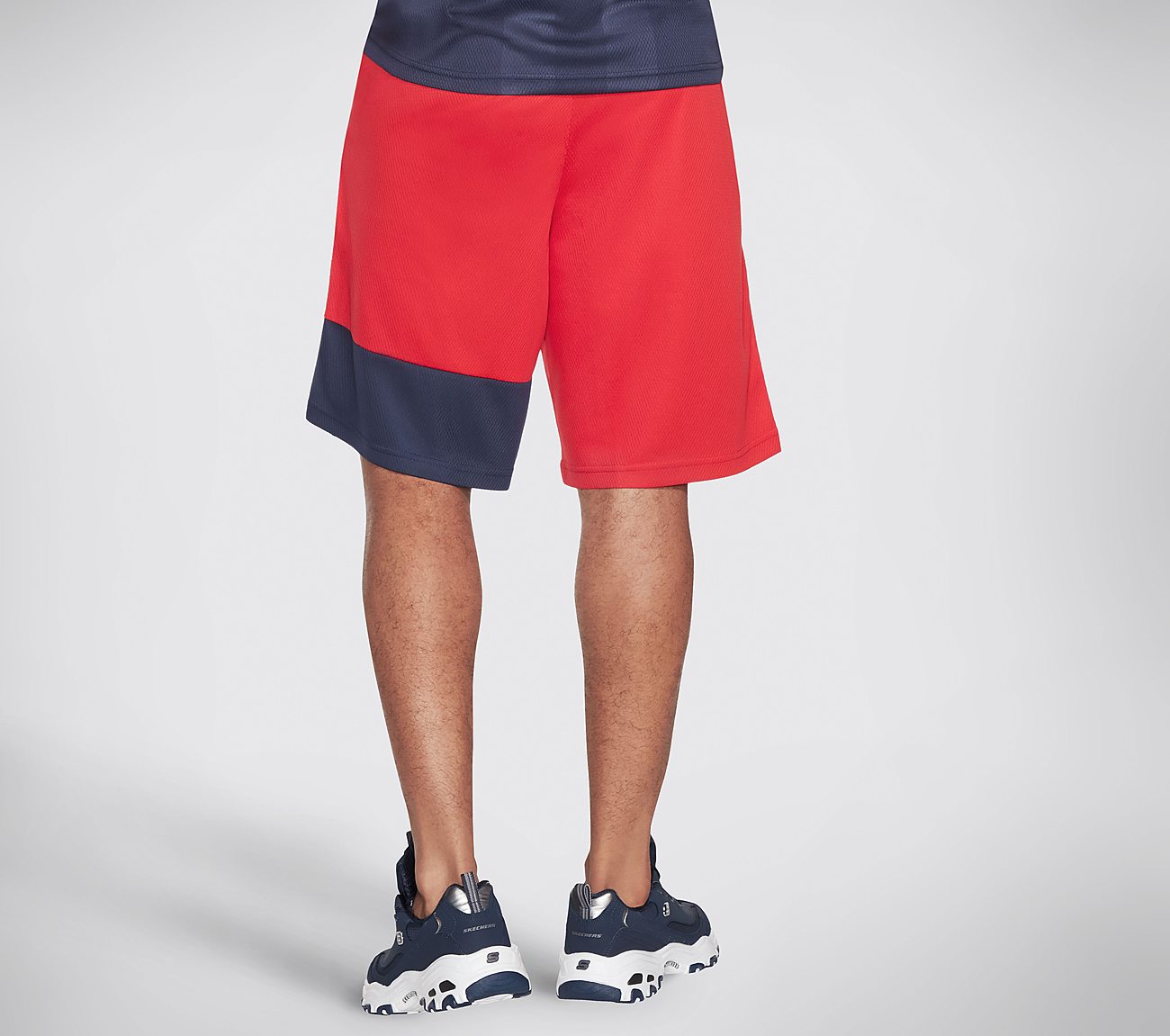 skechers shorts red