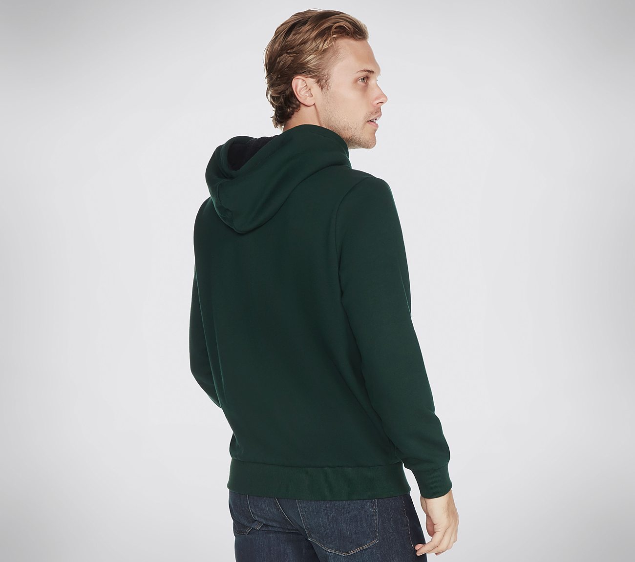 SKECHERS Men's Skechers Apparel Diamond Logo Sherpa Hoodie SKECHERS