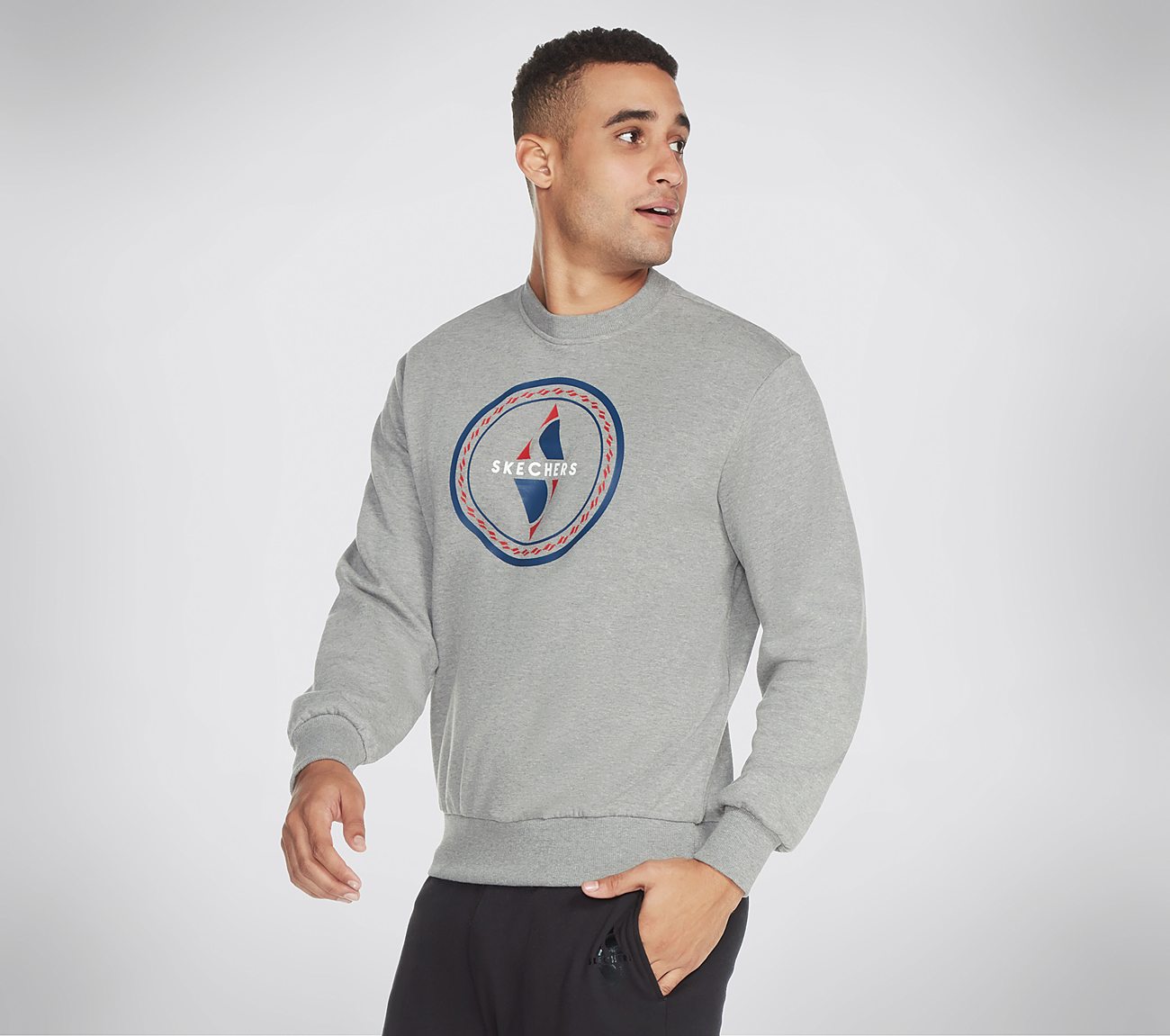 skechers sweatshirts womens grey