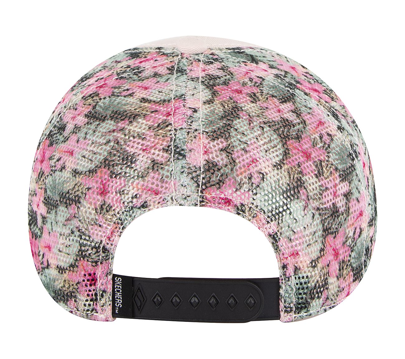 SKECHERS Women's Flower Print Diamond Logo Trucker Hat SKECHERS