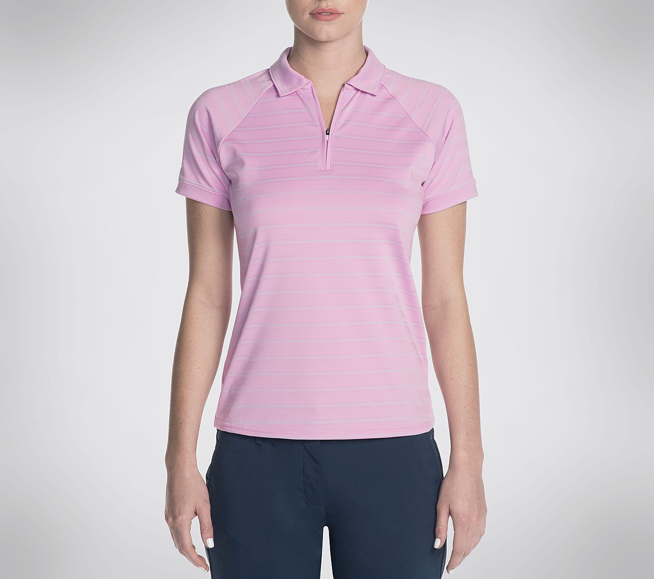 Buy SKECHERS Skechers GO GOLF Eagle Stripe Polo Shirt Short Sleeve Tops ...