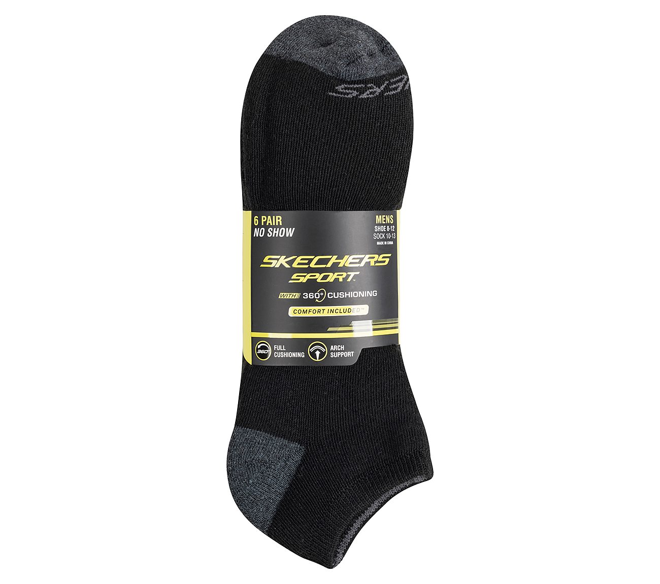 SKECHERS Heren 6 Pack Walking Low Cut Socks SKECHERS Nederland