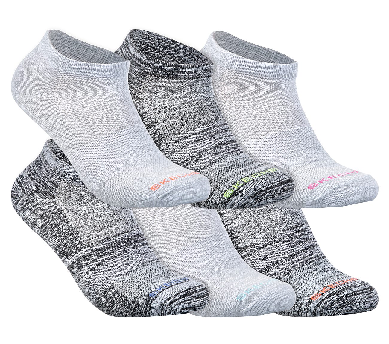 Buy SKECHERS 6 Pack Low Cut Sport Stripe Socks Accessories Shoes