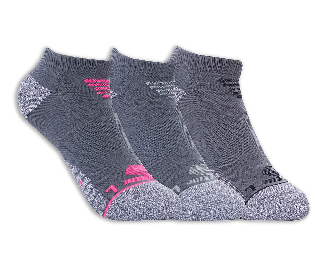 skechers 3 pack sport microfiber no show socks