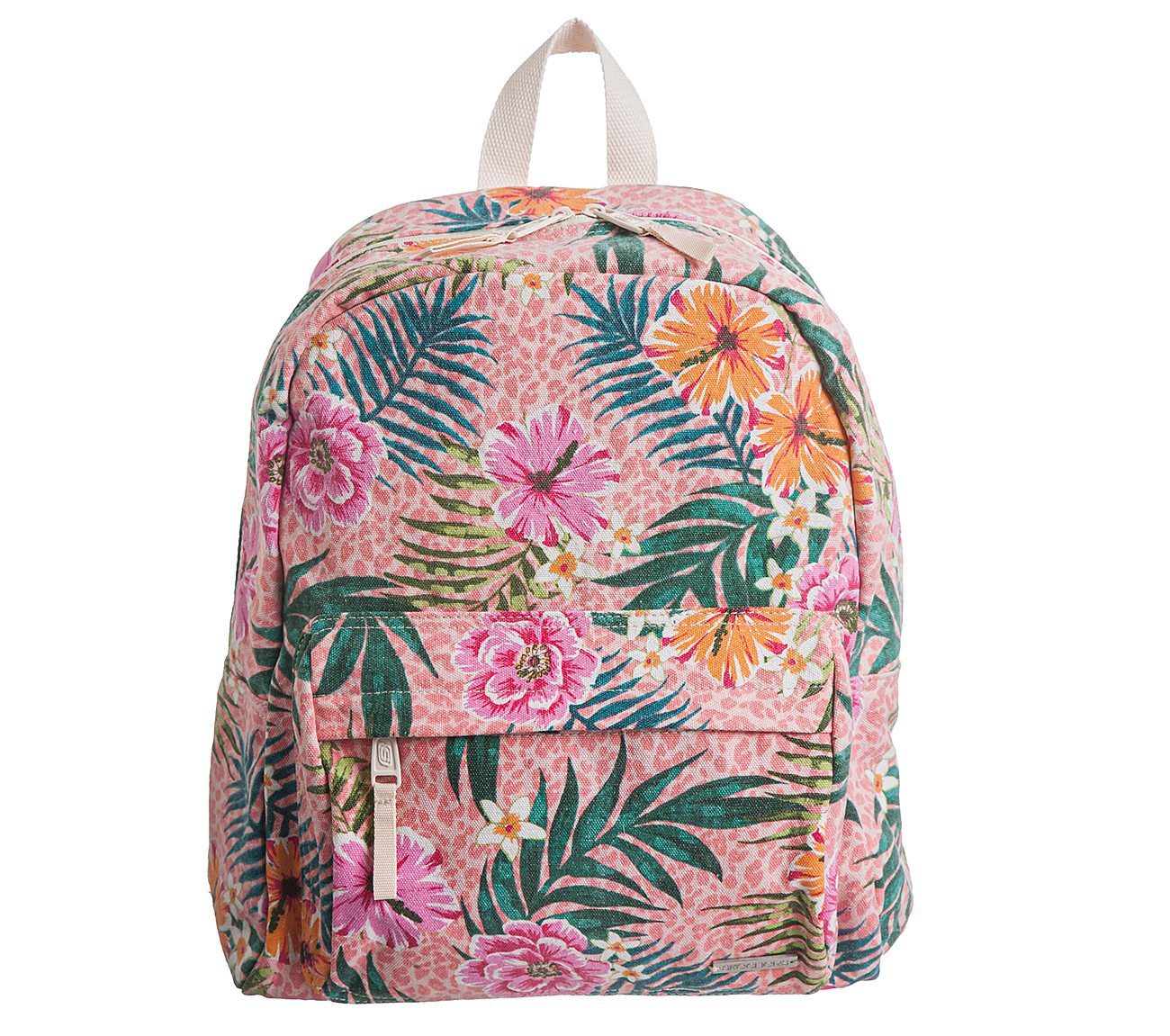 floral canvas backpack